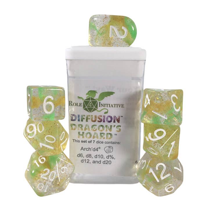Diffusion Dragon's Hoard - Set of 7 Dice for wholesale by Role 4 Initiative