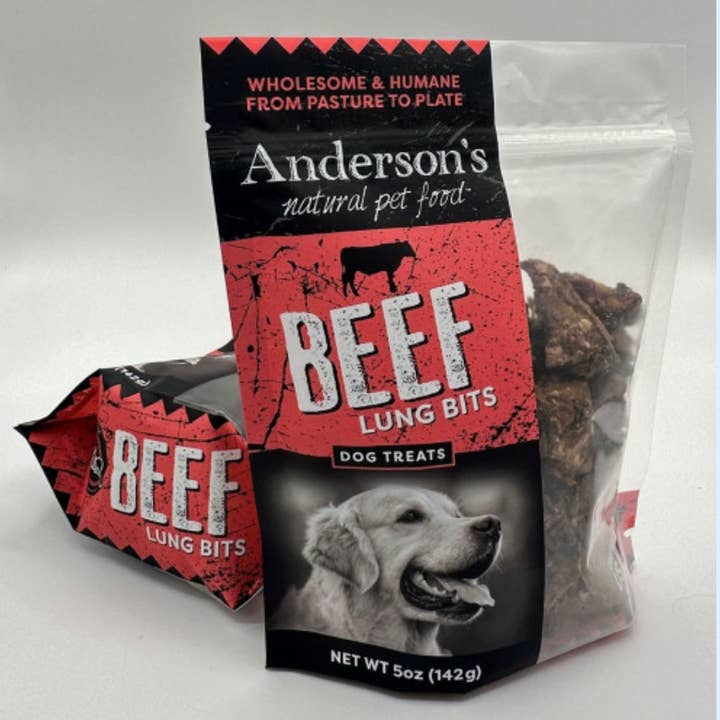 Anderson's Natural Pet - Wholesale Pet Treats - Dog - Beef Lung Bits (Multiple Sizes)