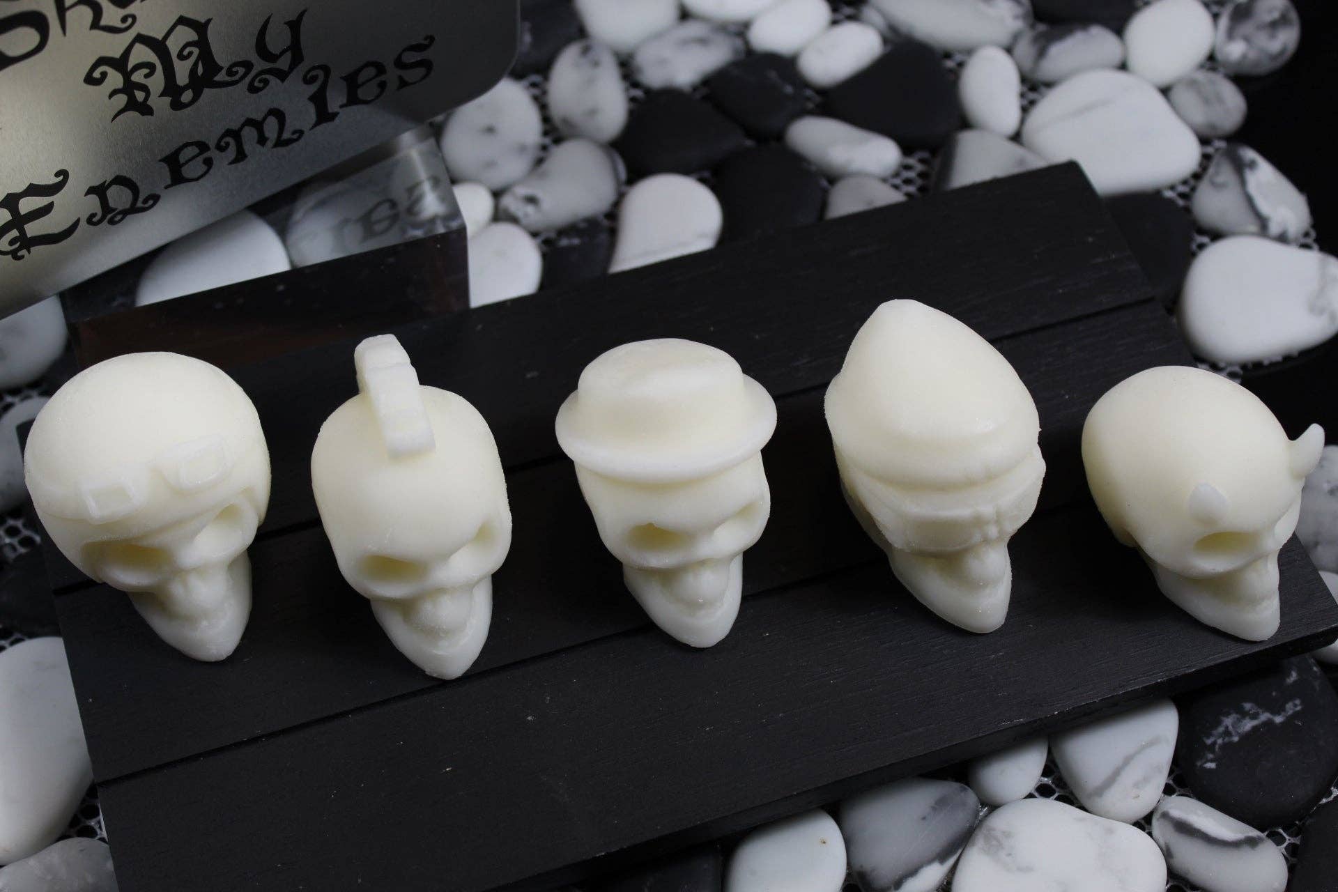 Wicked Bubbles LLC - Wholesale Solid Lotion - Skulls of My Enemies - Solid Lotion/Massage bar - Honey Almond2