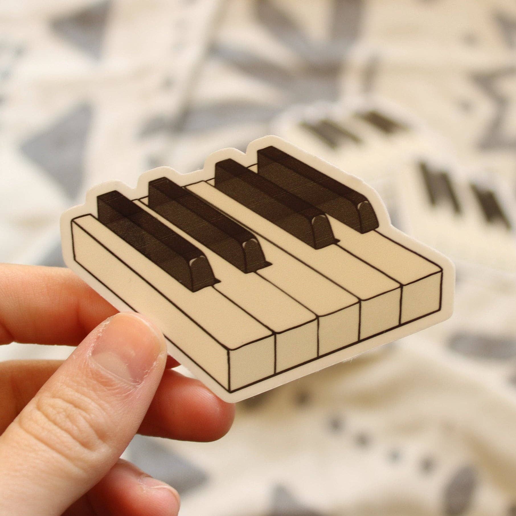 Doctor Scribble - Wholesale Sticker - Piano Keys Vinyl Sticker0
