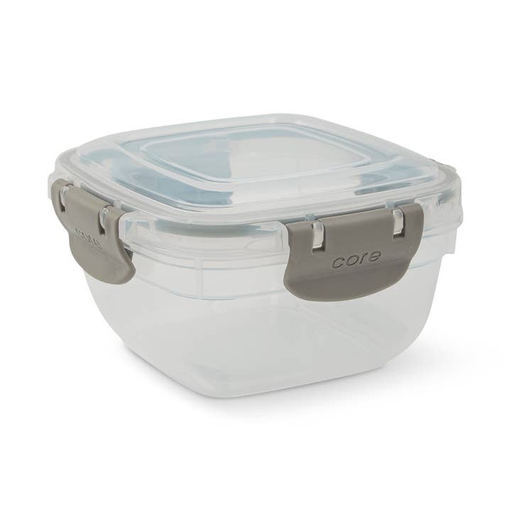 16.9oz EU Square Colored Snap Container - Zinc for wholesale by Core Home