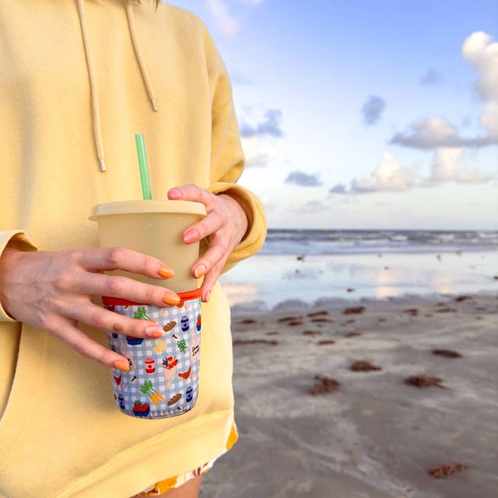 Dear Reader Designs - Wholesale Drink Huggers & Koozies - Farmer's Market Drink Sleeve1