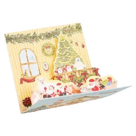 Greeting Life America - Wholesale Christmas Card - Mini Santa Pop-Up Card5