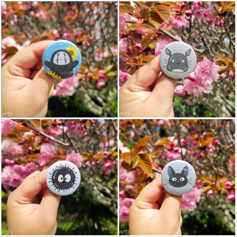mtp_arts - Wholesale Lapel Pin/Button - Studio Ghibli Buttons4