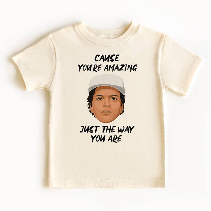 Camiseta Cause you're Amazing, color natural, para niños pequeños para venta al por mayor de Love You a Latte Shop