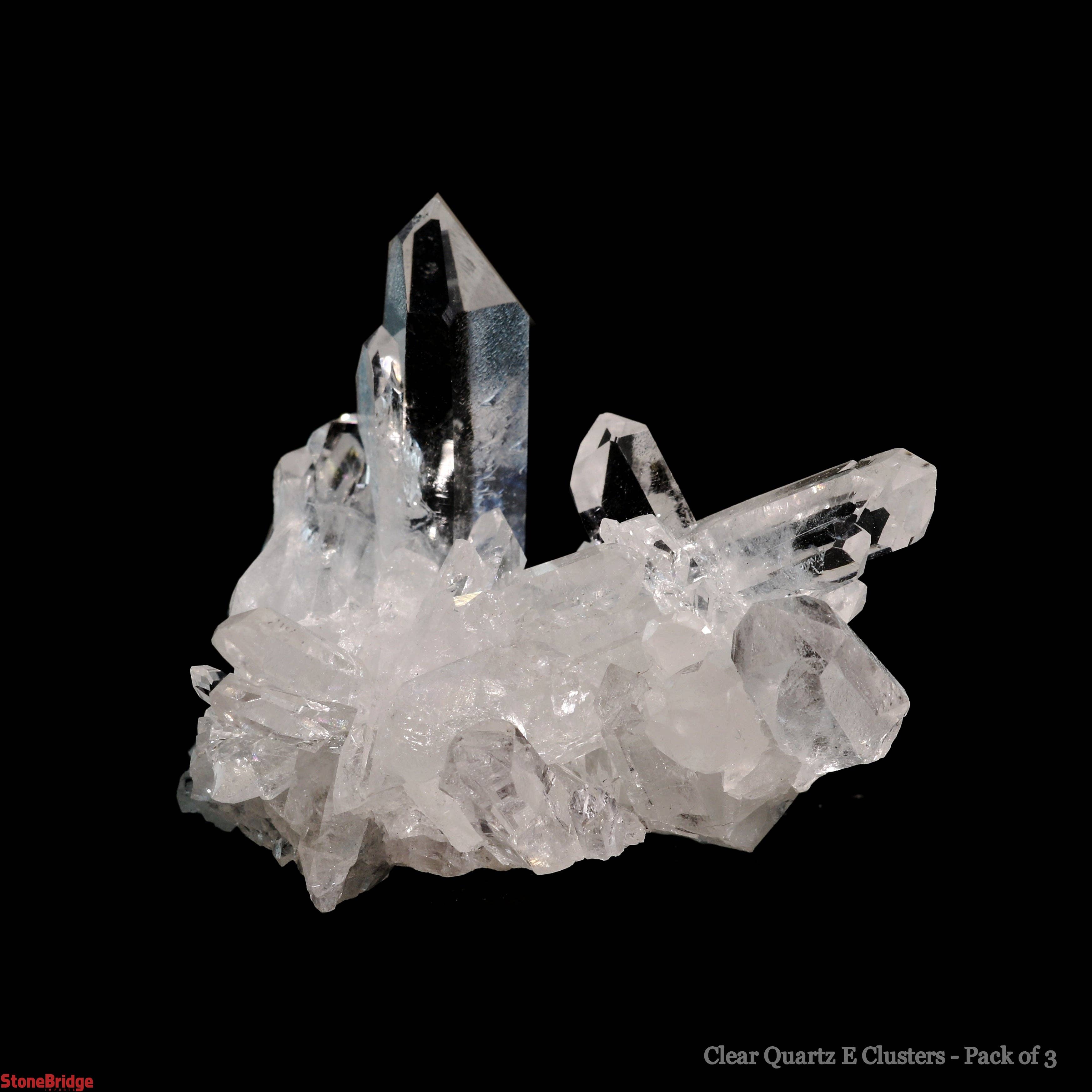 Stonebridge Imports - Wholesale Spiritual Stone/Crystal - Clear Quartz Clusters Extra Quality - Mini 1/2" to 1" - 3 Pa1