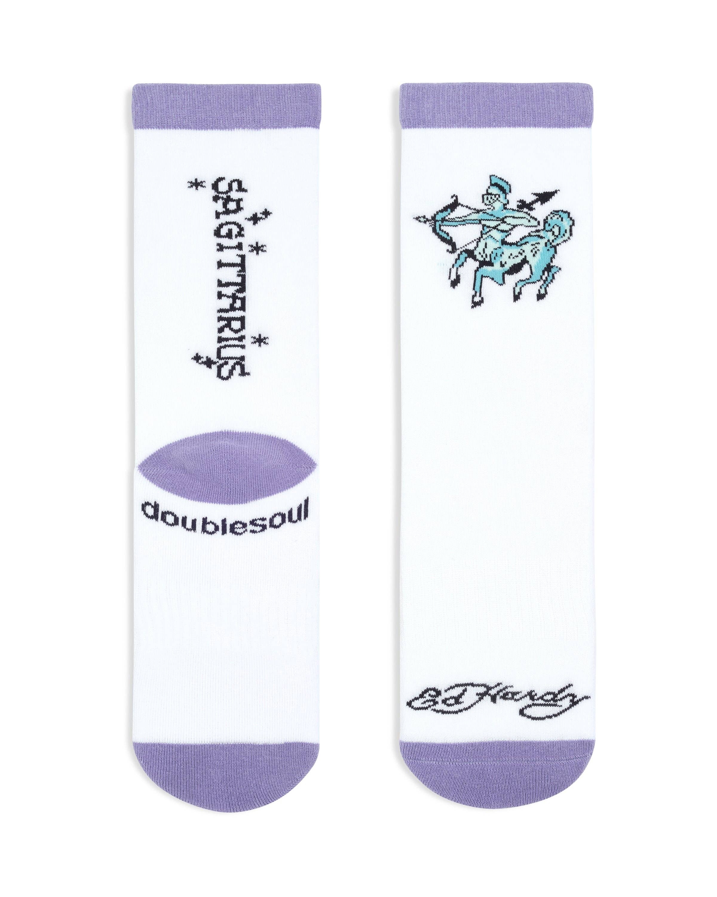 doublesoul - Vente Chaussettes – unisexe - Chaussette haute zodiaque Ed Hardy15