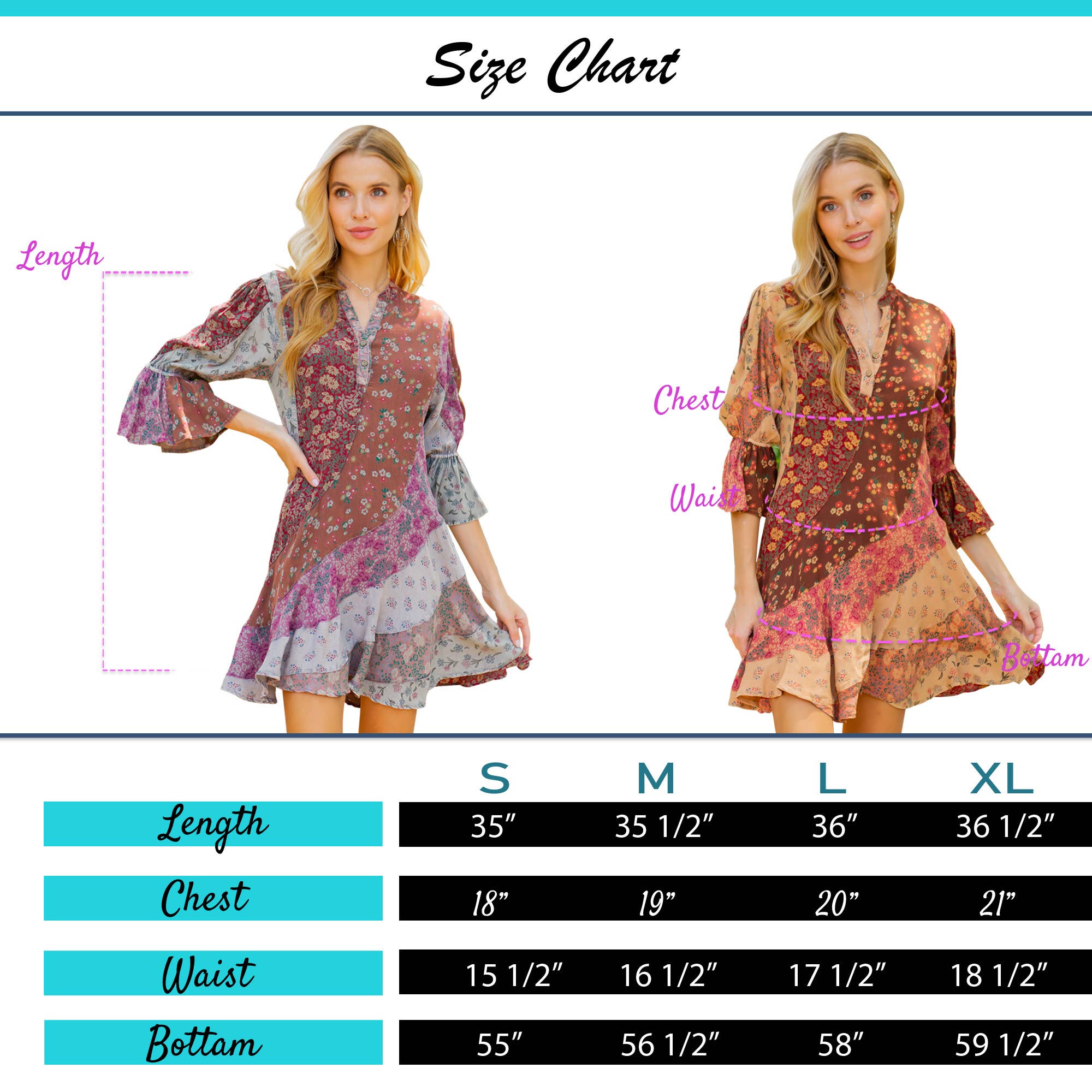 Young Threads - Wholesale Dress - Women's - Boho Patchwork Overdyed Babydoll Dress12