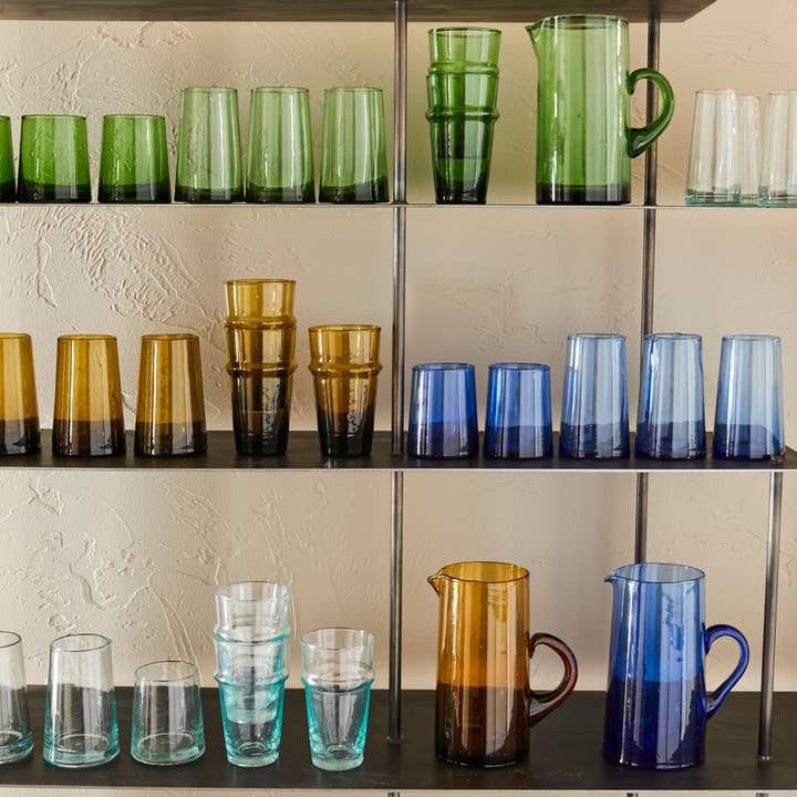 Verve Culture – wholesale Drinking glass/cup – Moroccan Beldi Glassware - Clear