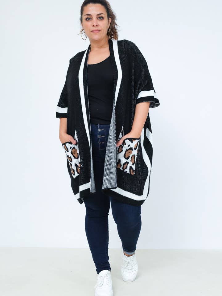 Gilet in acrilico a maniche corte con tasche per la vendita all'ingrosso da parte di Pomelo paris