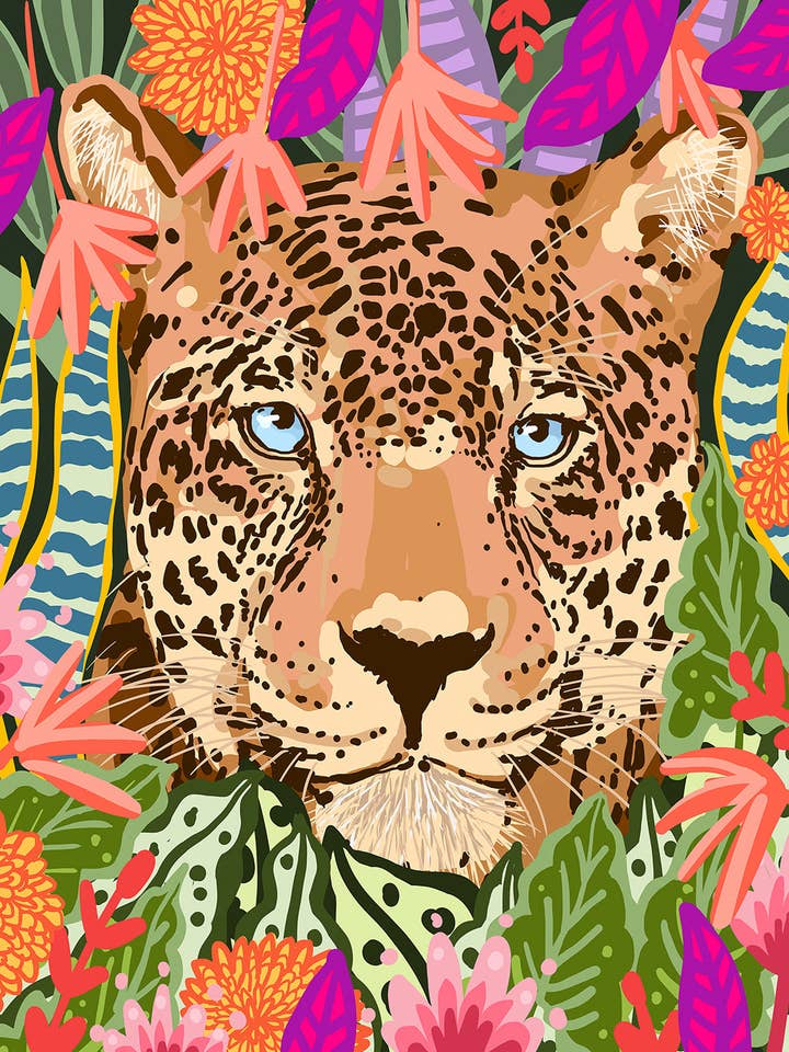 83 Oranges - Leopard Blaue Augen für den Großhandel von BLUE SHAKER