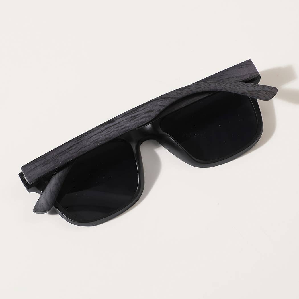  ASSORTED COLOR Square Shape Frame Wood Legs Fashion Sunglasses for wholesale on Faire11