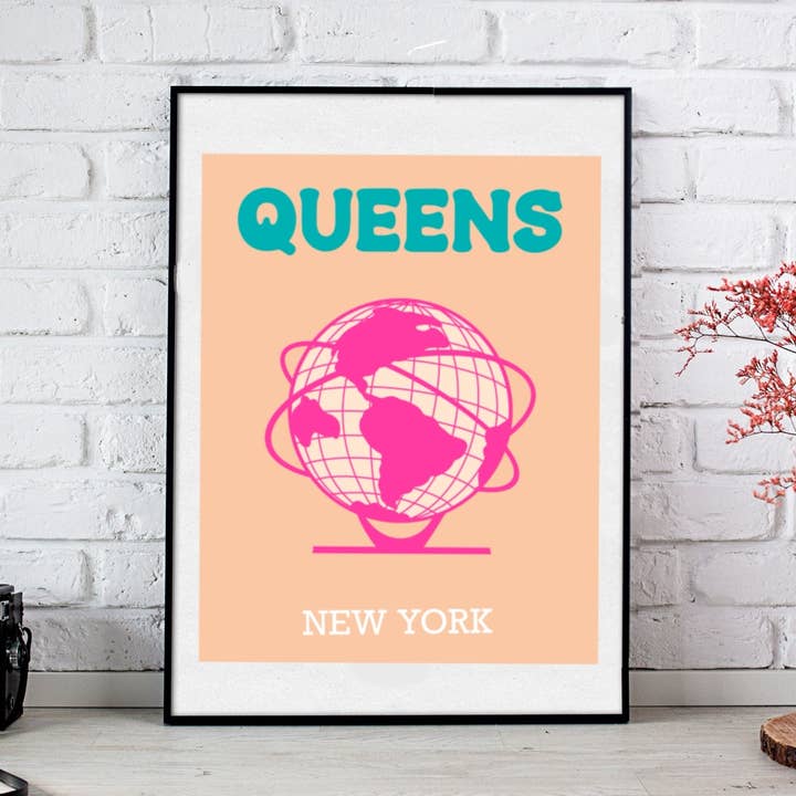Queens Poster, NYC wall art Brooklyn wall art, Bronx (Copy) for wholesale by Fanesha Fabre