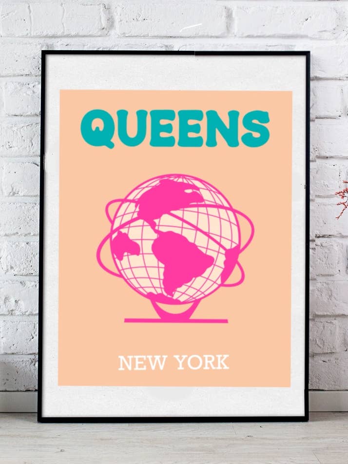 Queens Poster, NYC-wanddecoratie Brooklyn muurkunst, Bronx (kopie) voor wholesale door Fanesha Fabre