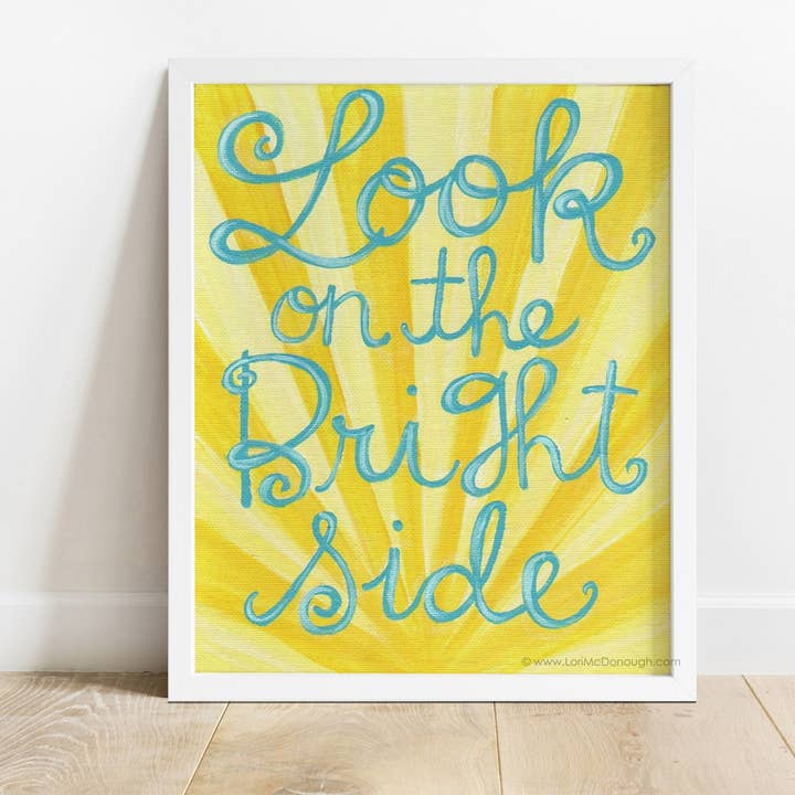 Stay Positive wall art print for wholesale by Whimsy Studios
