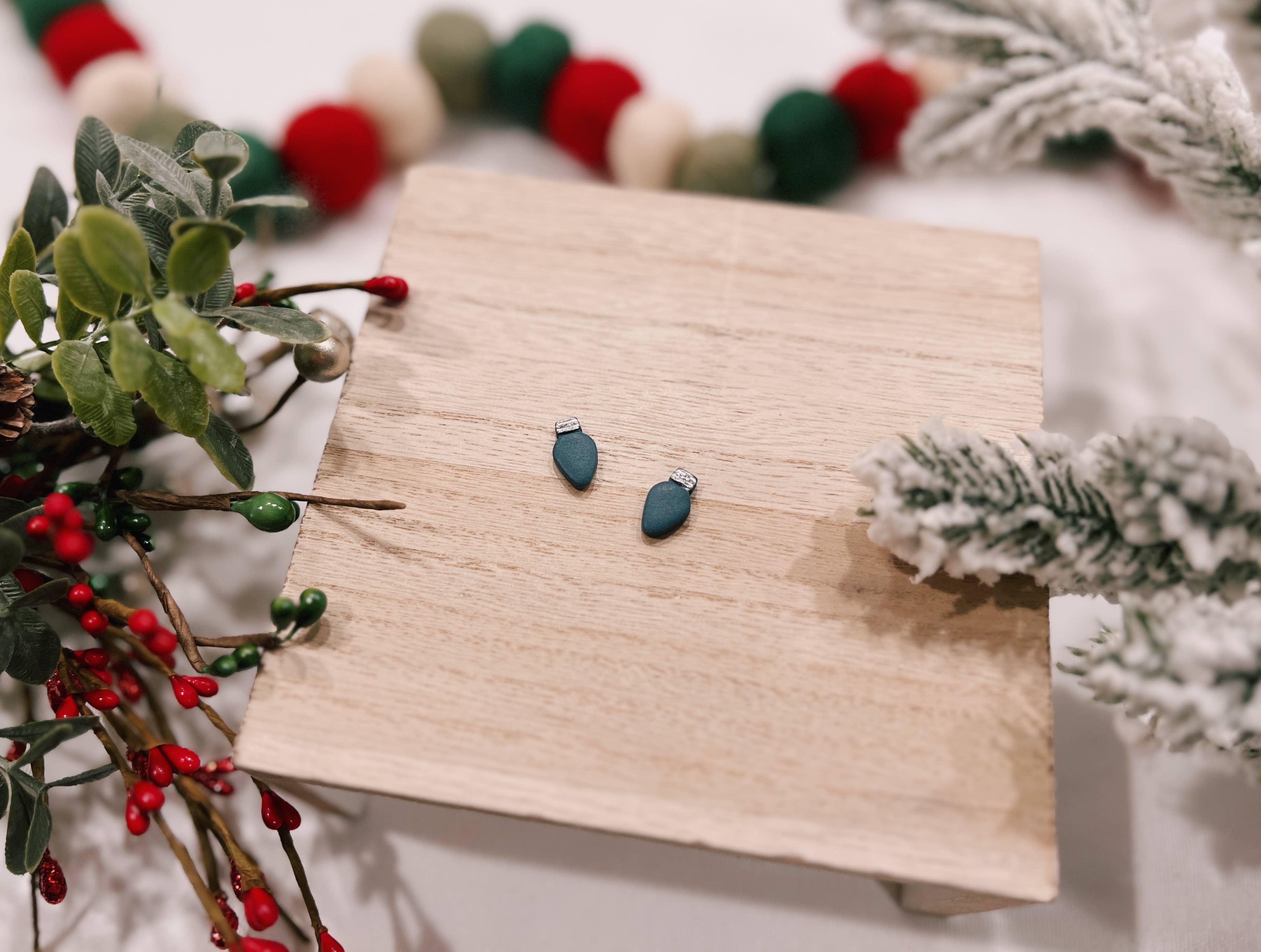 Clayfully Jules - Wholesale Stud/Post Earrings - Holiday Studs8