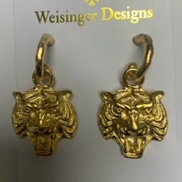 ERTIGERHOOP TIGER HOOP EARRING for wholesale by Weisinger Designs