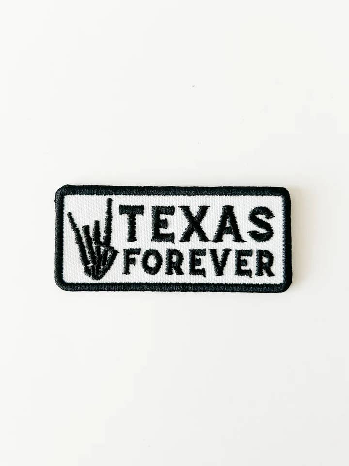 Parche bordado termoadhesivo de Texas Forever Western Cowboy para venta al por mayor de Field Trip Threads