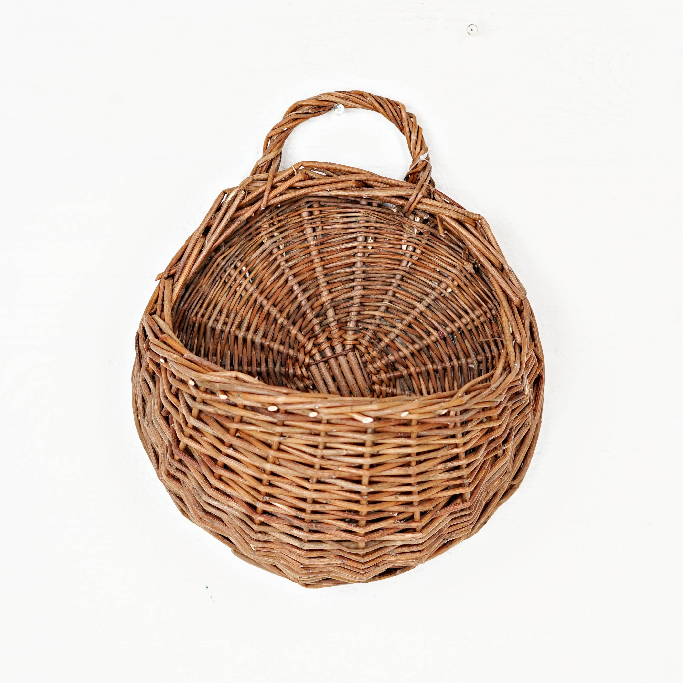 Impressive Enterprises, Inc. - Wholesale Basket - 570363- Half Ring Hanging Willow Basket-Brown-14Hx12D-0