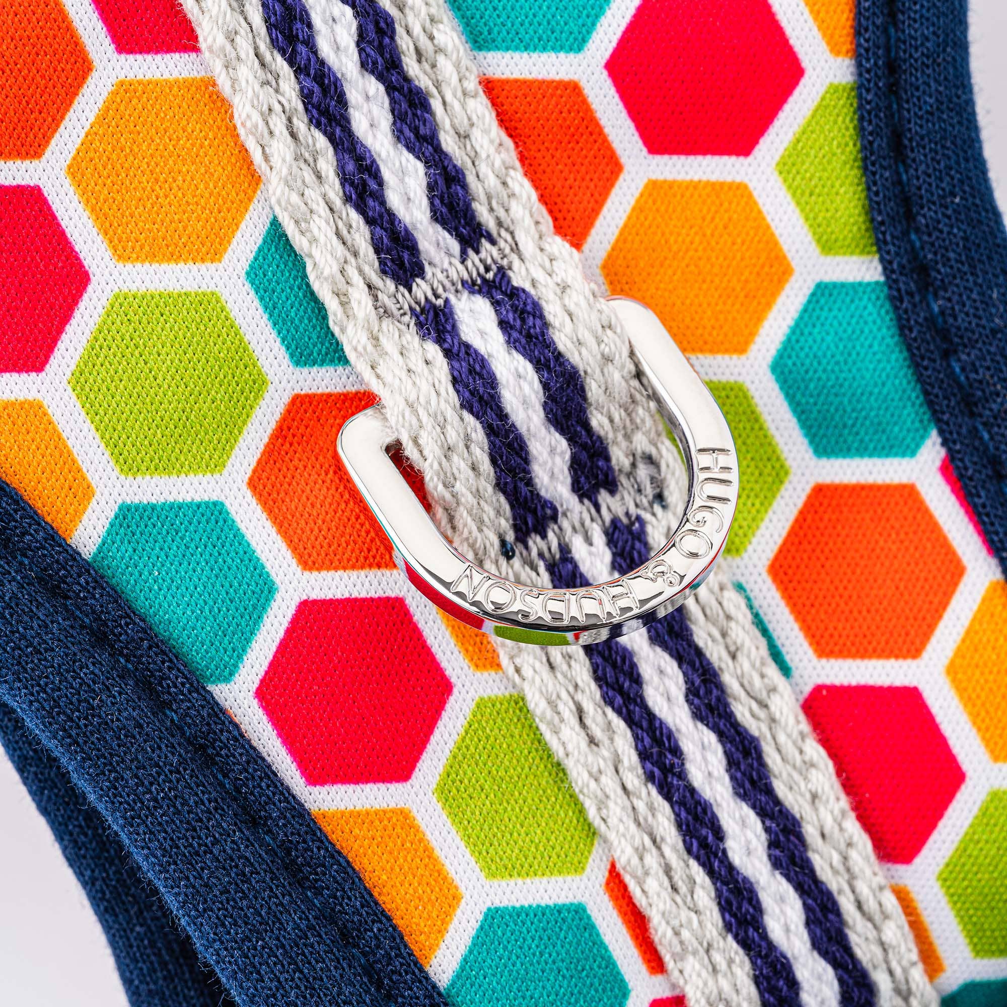Hugo & Hudson - Wholesale Pet Harness - Dog - Fabric Dog Harness - Geometric Multi-colour5