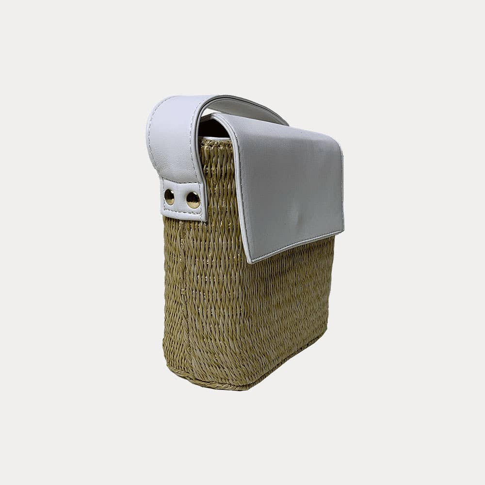 AHDORNED – wholesale Crossbody bag – Women's – Basket Weave With Faux Nappa Leather Crossbody Bag-The Celeste6