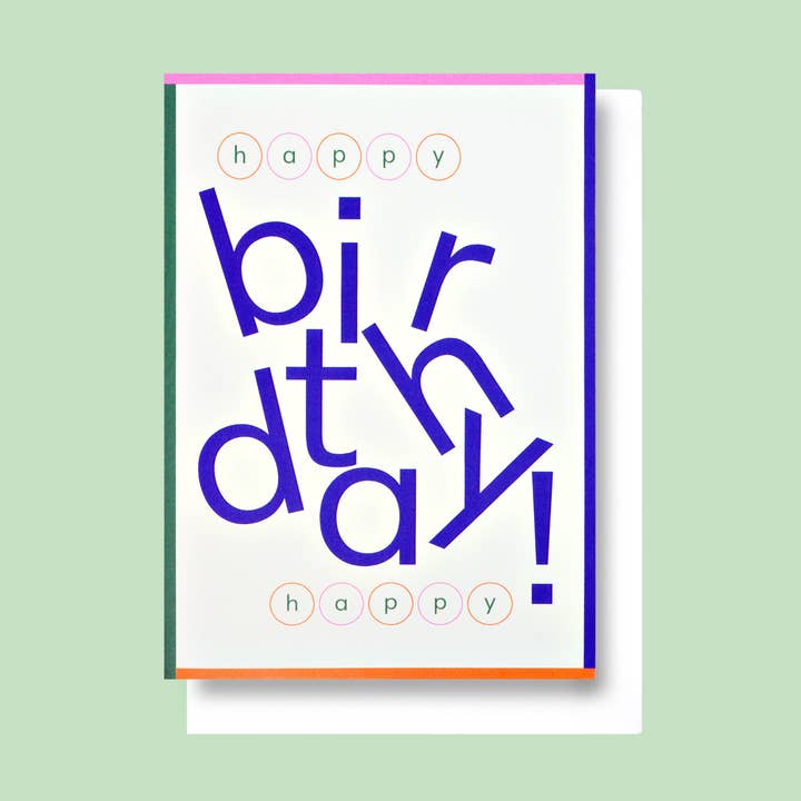 Wonky Birthday Card for wholesale by Good Thanks Paper