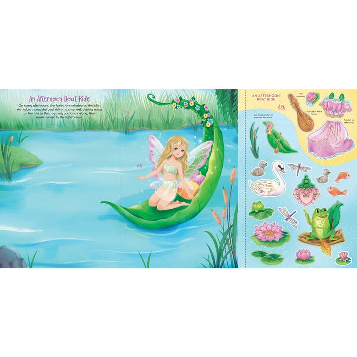 Peter Pauper Press - Vente Autocollant - Enfant et bébé - Cahier d'habillage pour poupées Fairies Sticker5