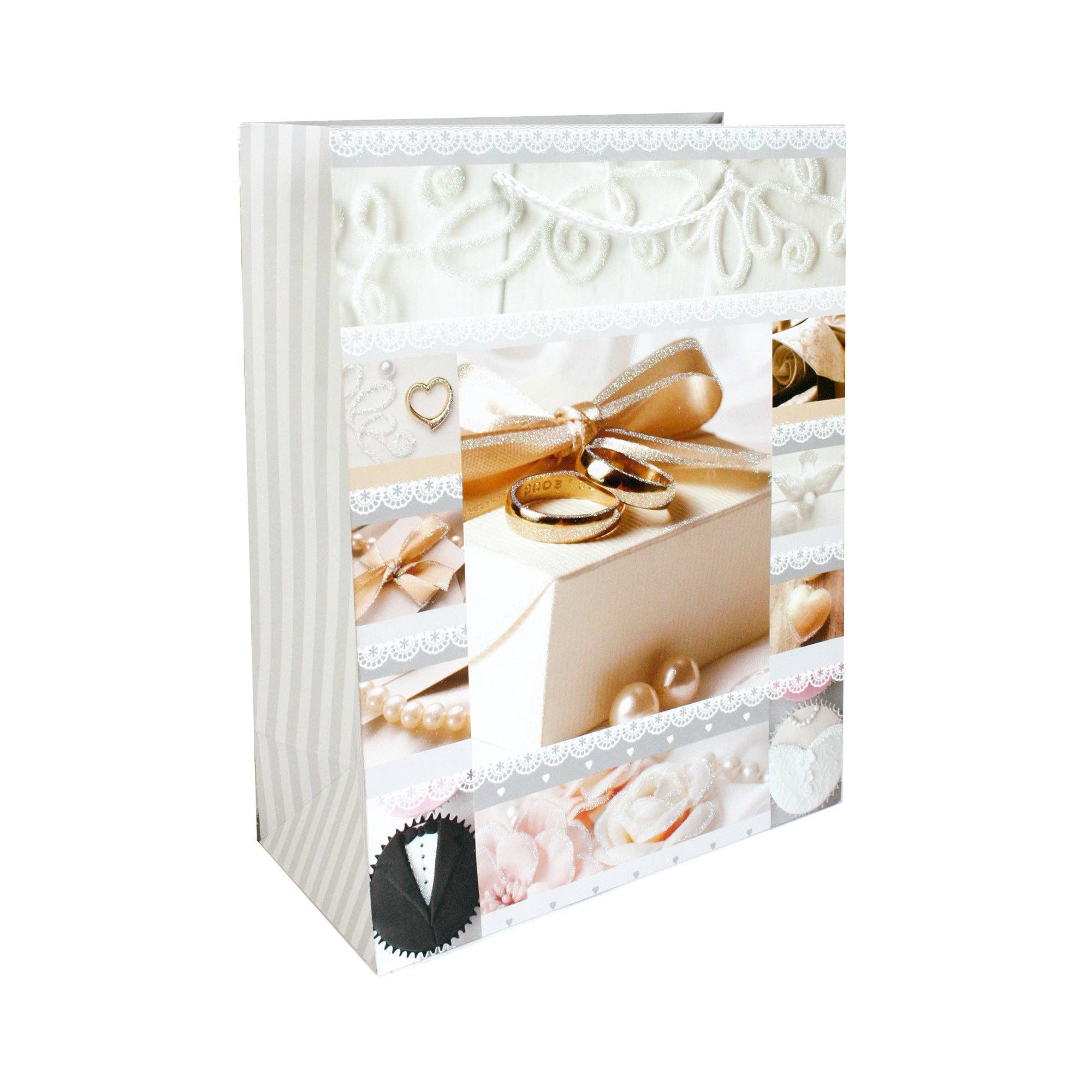 Emartbuy – wholesale Gift bag – Elegant Wedding - Themed Gift Bags - Set Of 48