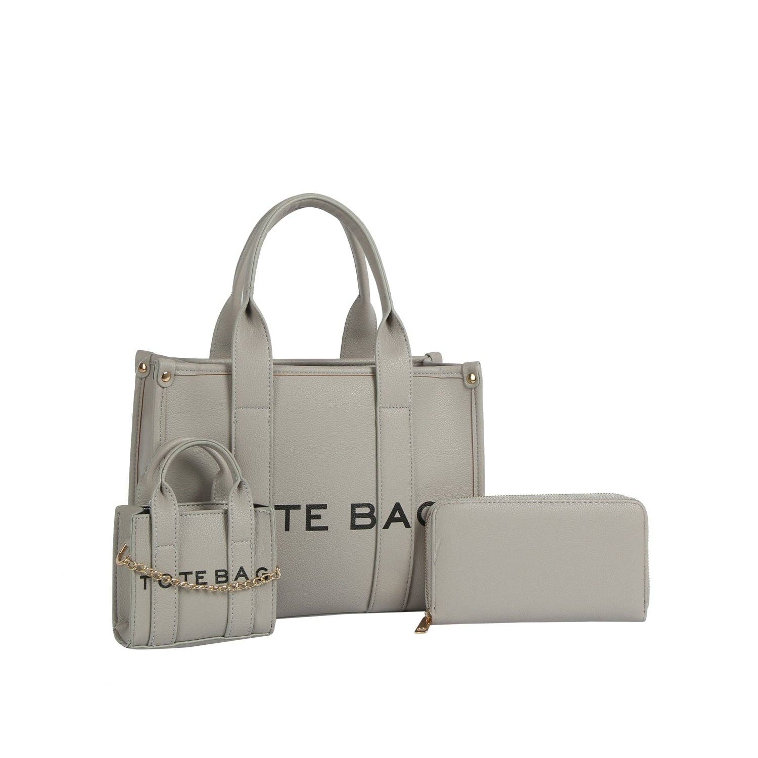 Handbag Factory Corp - Wholesale Tote Bag - Women's - Everyday 3-Piece Tote Set1