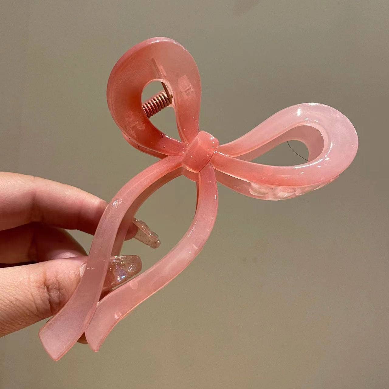 Little Trendy - Wholesale Hair Clip - Women's - Ribbon jelly bow knotted hair clip claw butterfly hairbow2