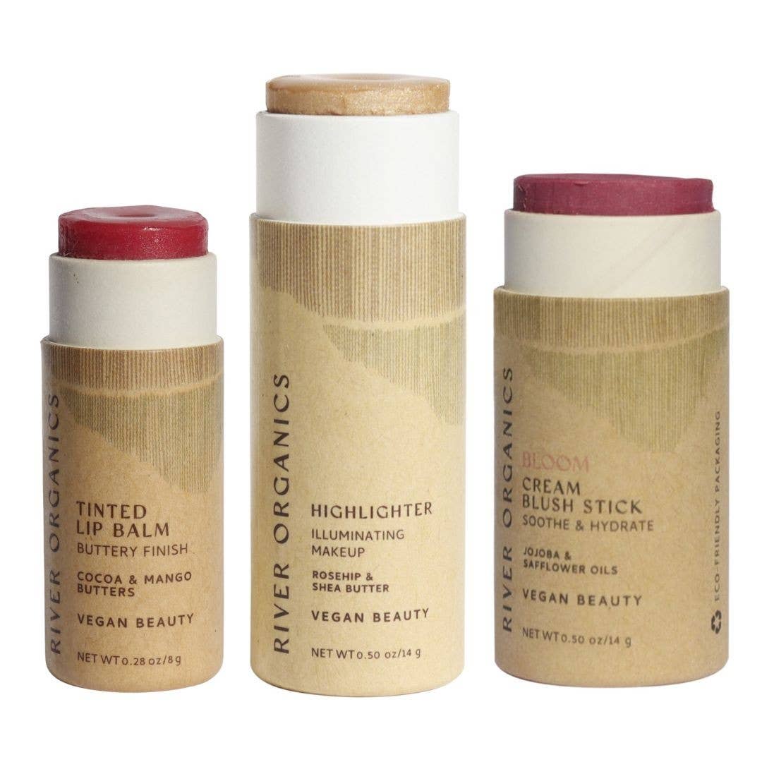 River Organics - Wholesale Lip Balm Set - Lip + Highlighter + Blush Set (Mix & Match)29