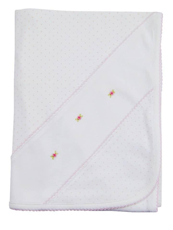 Manta Peggy rosa para niña para venta al por mayor de Baby Threads