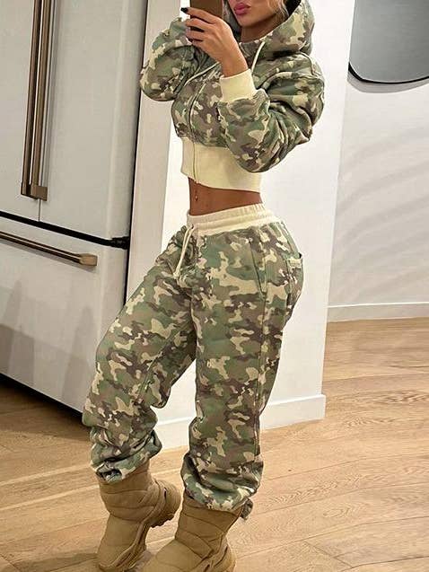 Camouflage hooded sweatshirt pants sets and other Purchase Wholesale tech suits. Free Returns & Net 60 Terms on Faire trending on Faire.