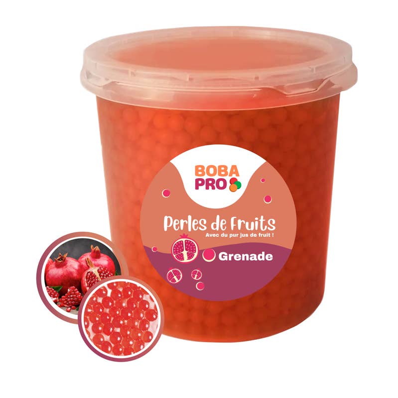Bobapro - Wholesale Cocktail Mix/Syrup - Fruit beads for BUBBLE TEA - Popping Boba - 4 x 3,2kg6