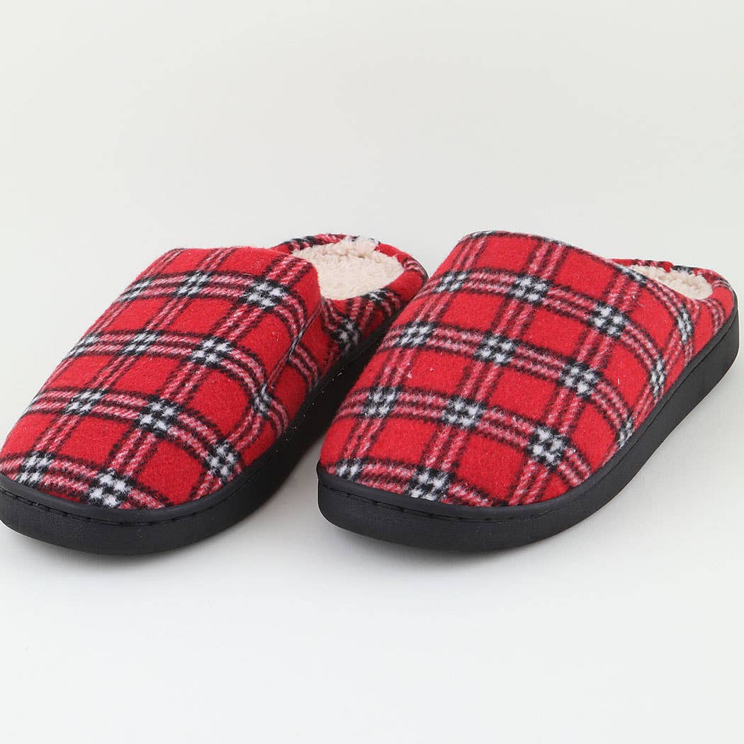 3AM BY H&D ACCESSORIES - Wholesale Slippers - Women's -  Cozy Plaid Slippers4