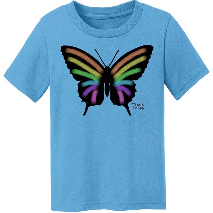 T-shirt papillon pour tout-petits avec lot de 6 craies pour la vente par Chalk Me Up