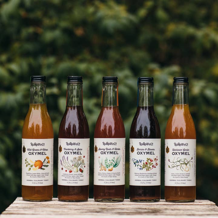 Red Root & Co - Wholesale Vinegar - Heirloom Garlic Oxymel | Herb Infused Vinegar1