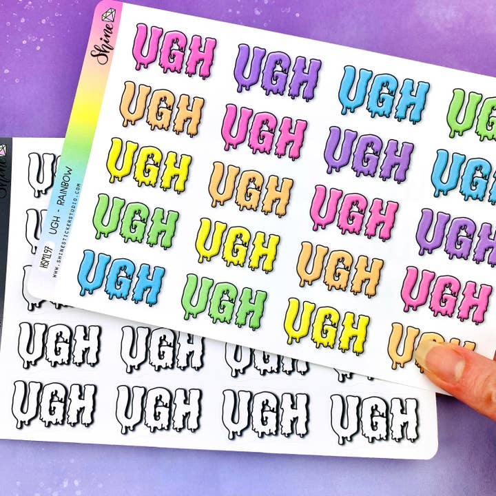 UGH Deco Stickers for wholesale by Shine Sticker Studio