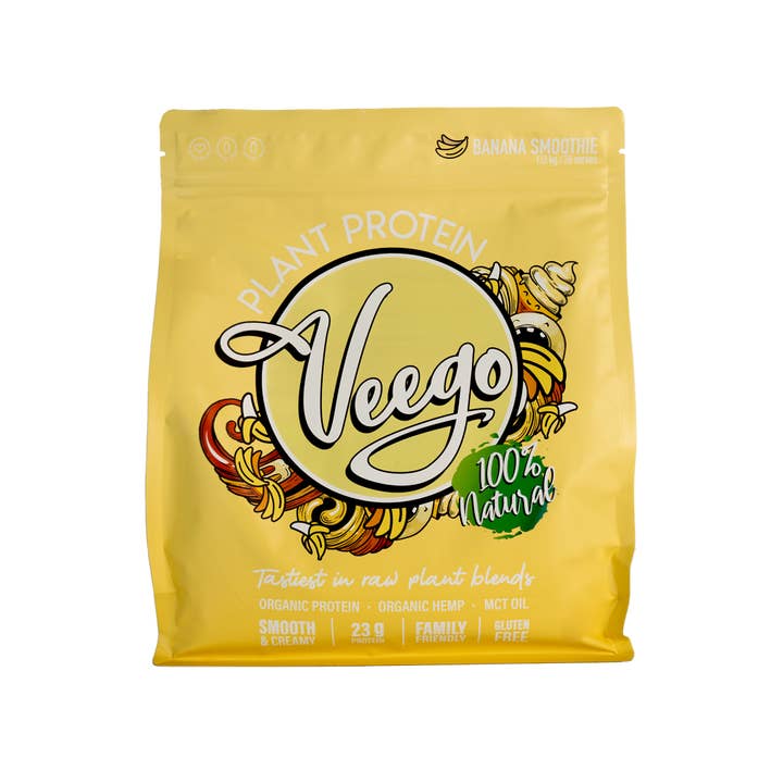 Veego Plant Protein Powder - Banana Smoothie 280g for wholesale by Tribeca Health