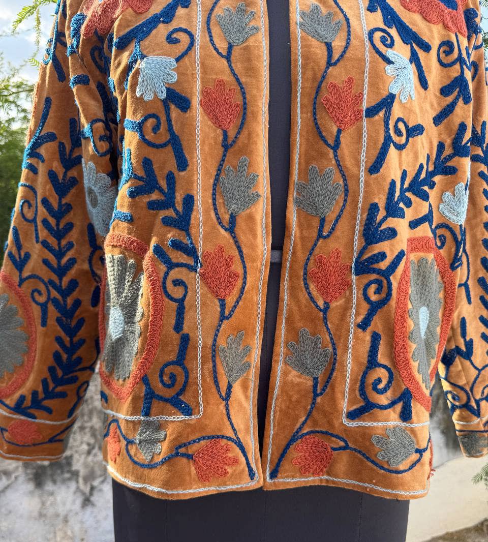 bhavnas boutique - Wholesale Jacket - Women's - Bohemian Style Coat Embroidery Cotton Suzani Coat Jacket 4