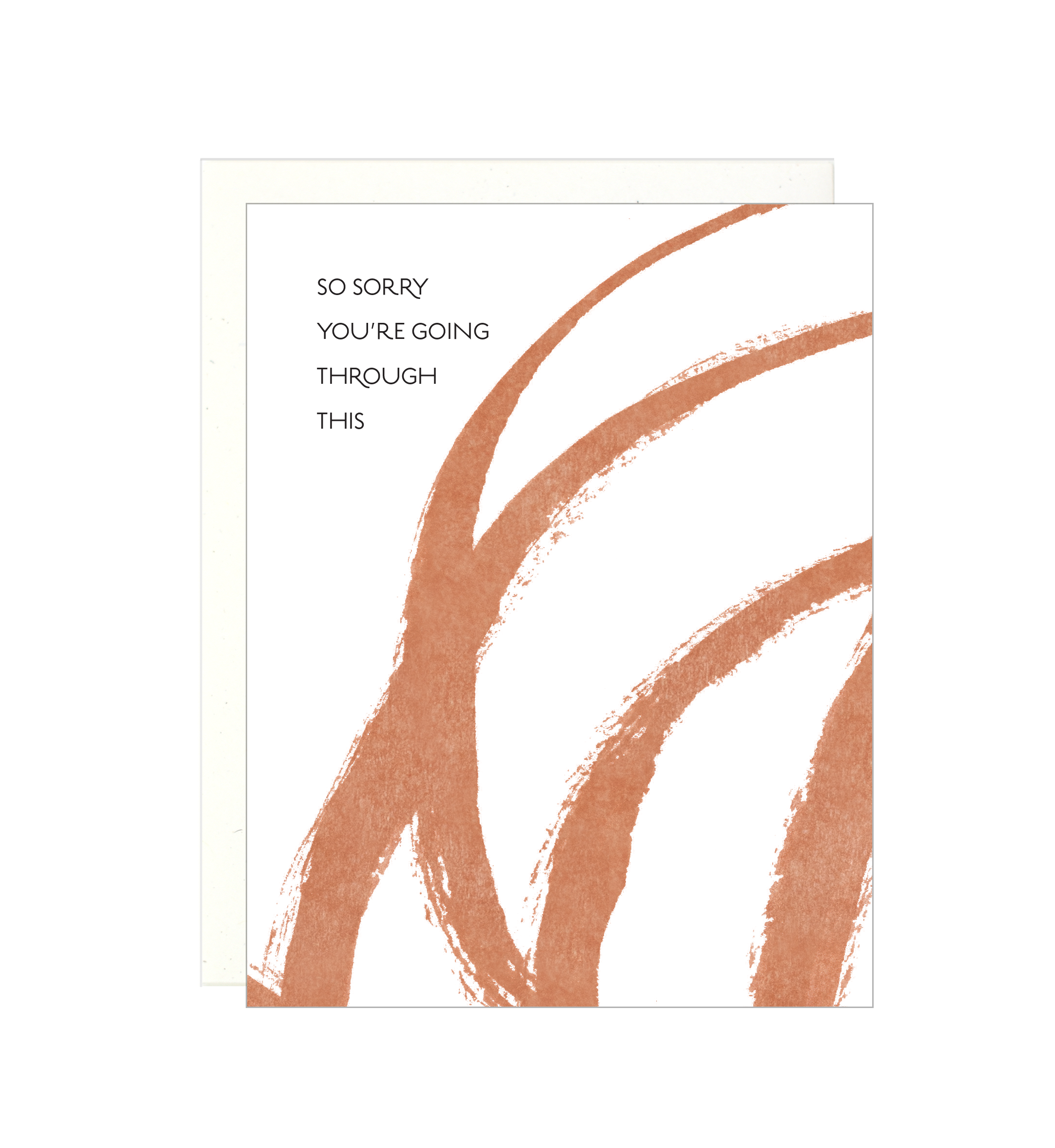 Lake Erie Design Co. - Wholesale Sympathy Card - So Sorry you're going through this - Letterpress Card0