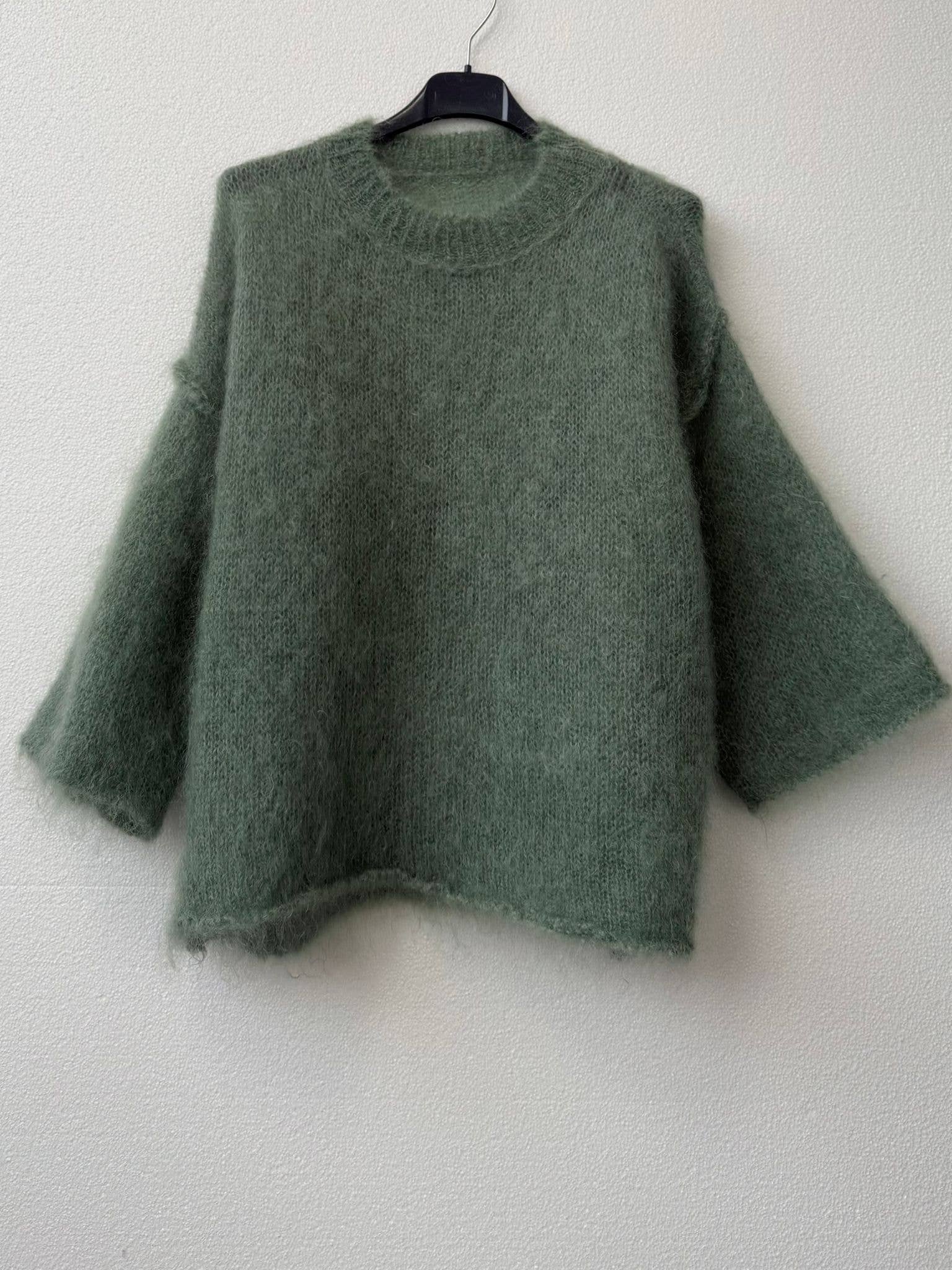NOELINE - Wholesale Knit Sweater - Women's - 80% kid mohair sweater 30217