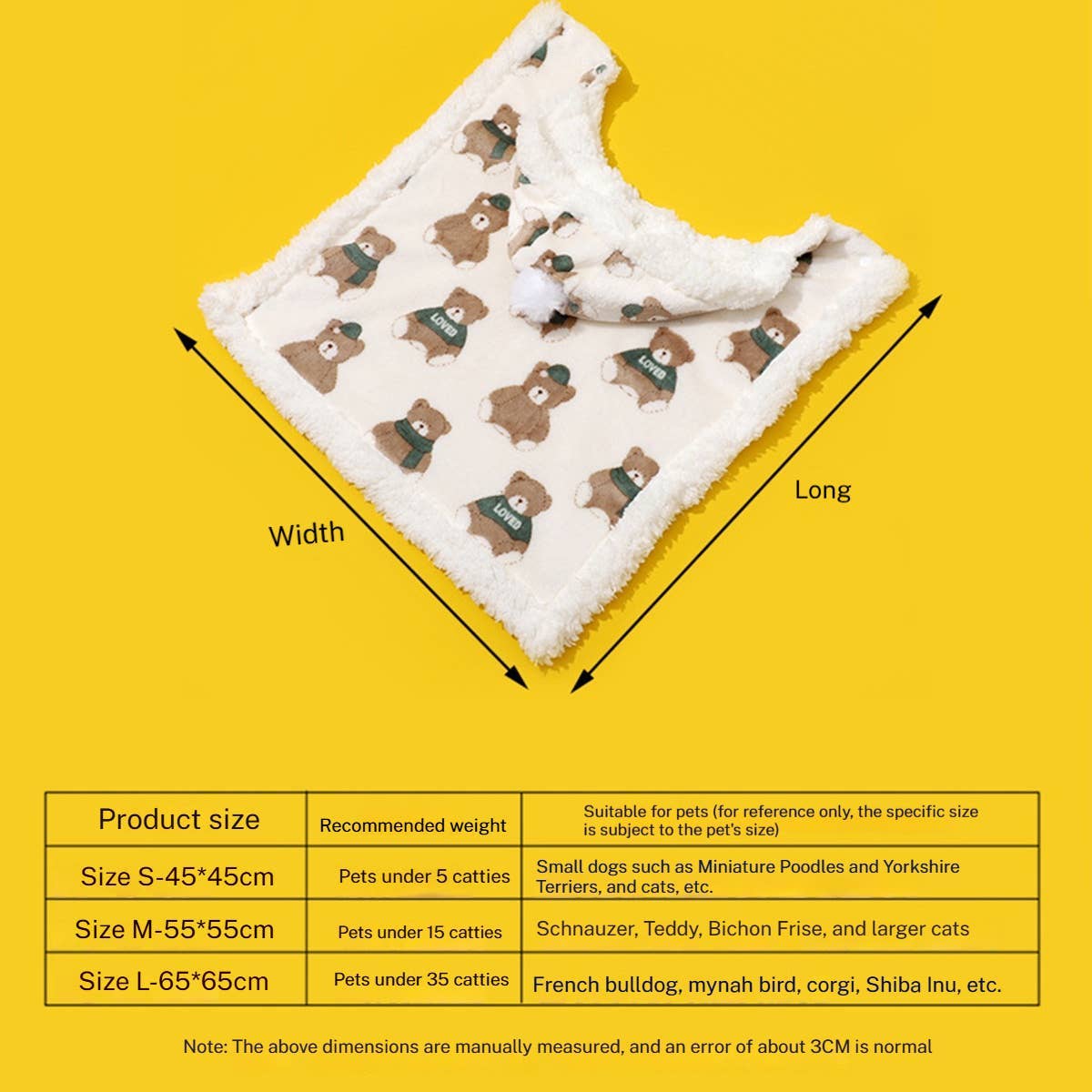 PAWPAWwholesale - Wholesale Pet Blanket - Cat/Dog - Pet Cape Blanket with Hood – Warm Winter Cloak_CWMM72788