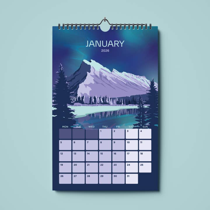 Ivivid Design - Wholesale Calendar - Mountain Calendar 20261