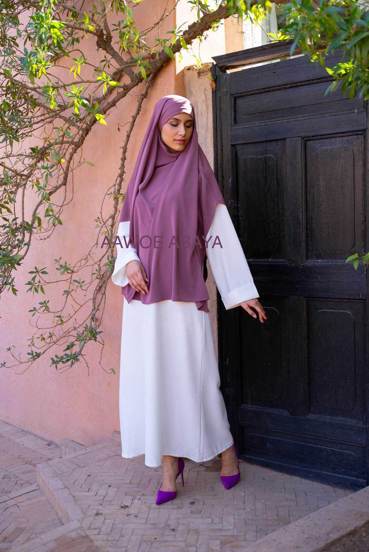 Aawoe Abaya - Wholesale Hijab - Women's - Elegant Khimar with Long Sleeves - 2408-KH2