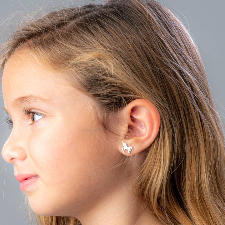 Boogie Toes – wholesale Stud/post earrings – Unicorn - Everyday Earrings (Rose or White)4