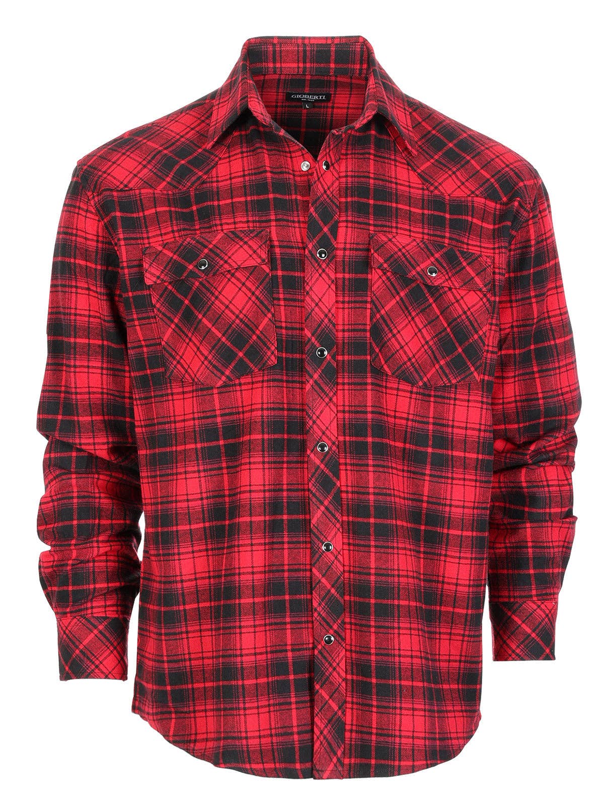 b-one inc - Wholesale Button Down Shirt - Men's - Men's Flannel Plaid Western Shirt with Snap Buttons3