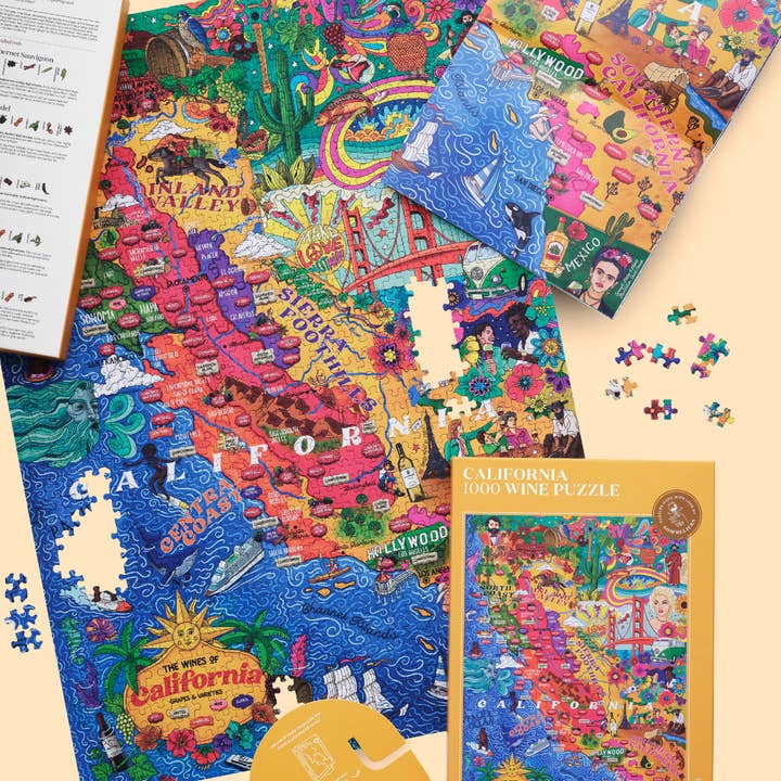 Water & Wines US - Wholesale Puzzle - Adult - California Wine Puzzle1