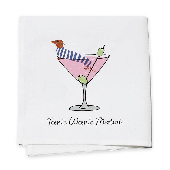 Cocktail Napkins (Set of 4) - Teenie Weenie Martini for wholesale by Toss Designs