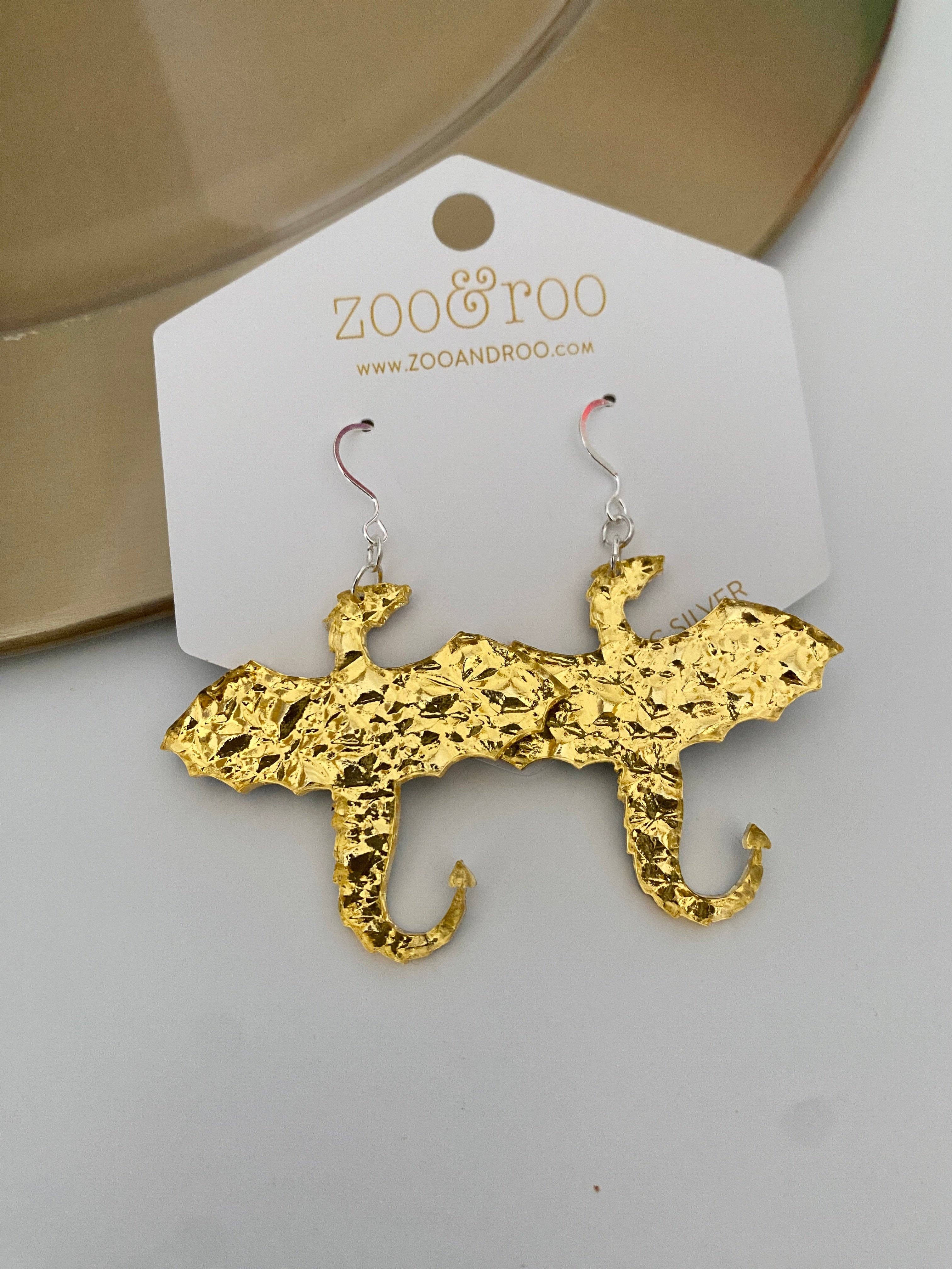 zoo&roo - Vente Boucles d'oreilles pendantes - Boucles d'oreilles Dragon0